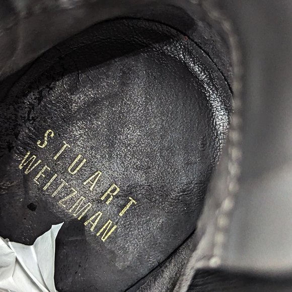 Stuart Weitzman Women Black Suede Dressy Office Wedge Ankle boots size 9.5 - Picture 7 of 12